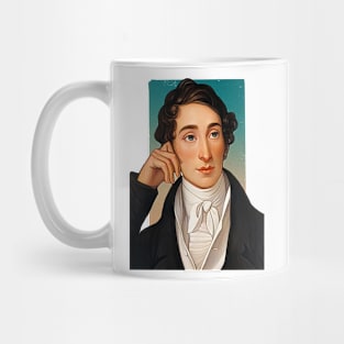 German Composer Carl Maria von Weber illustration Mug